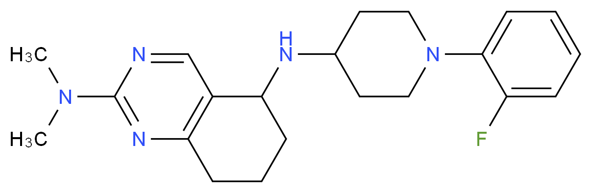 N~5~-[1-(2-fluorophenyl)-4-piperidinyl]-N~2~,N~2~-dimethyl-5,6,7,8-tetrahydro-2,5-quinazolinediamine_Molecular_structure_CAS_)