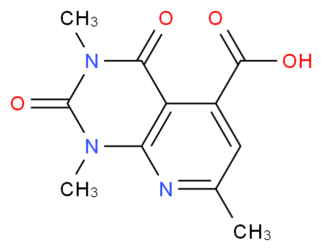 1,3,7-trimethyl-2,4-dioxo-1,2,3,4-tetrahydropyrido[2,3-d]pyrimidine-5-carboxylic acid_Molecular_structure_CAS_)