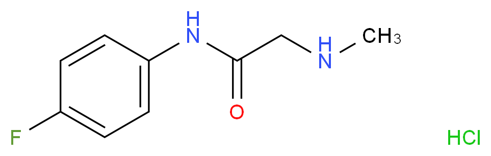N-(4-Fluorophenyl)-2-(methylamino)acetamide hydrochloride_Molecular_structure_CAS_)