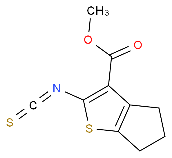 Methyl 2-isothiocyanato-5,6-dihydro-4H-cyclopenta[b]thiophene-3-carboxylate_Molecular_structure_CAS_)