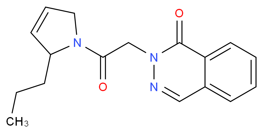 2-[2-oxo-2-(2-propyl-2,5-dihydro-1H-pyrrol-1-yl)ethyl]phthalazin-1(2H)-one_Molecular_structure_CAS_)