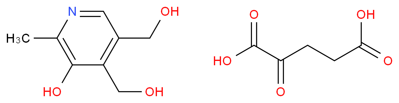 (5-Hydroxy-6-methylpyridine-3,4-diyl)dimethanol 2-oxopentanedioate_Molecular_structure_CAS_27280-85-9)