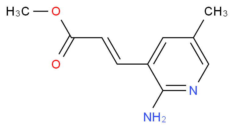 (E)-Methyl 3-(2-amino-5-methylpyridin-3-yl)acrylate_Molecular_structure_CAS_)