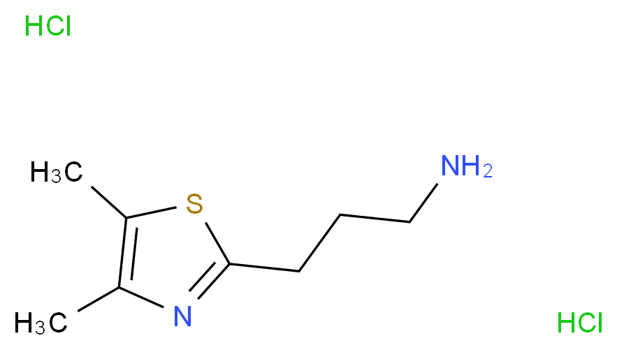 [3-(4,5-Dimethyl-1,3-thiazol-2-yl)propyl]amine dihydrochloride_Molecular_structure_CAS_1017153-61-5)