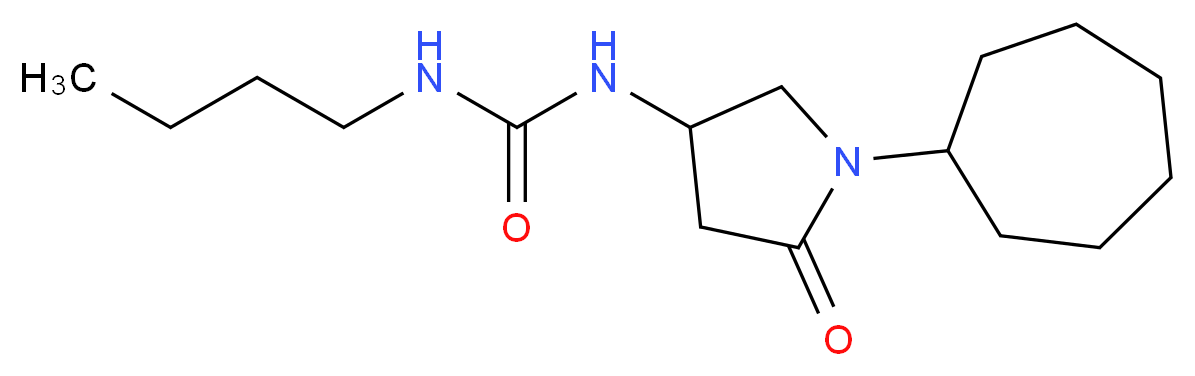 N-butyl-N'-(1-cycloheptyl-5-oxo-3-pyrrolidinyl)urea_Molecular_structure_CAS_)