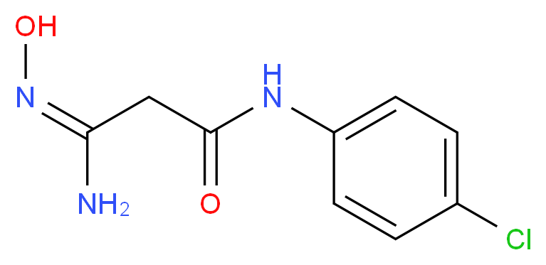 N-(4-Chloro-phenyl)-2-(N-hydroxycarbamimidoyl)-acetamide_Molecular_structure_CAS_61239-34-7)