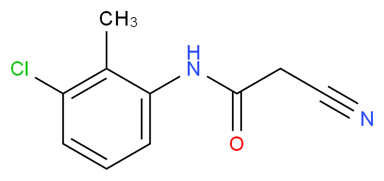 N-(3-Chloro-2-methylphenyl)-2-cyanoacetamide_Molecular_structure_CAS_63034-96-8)