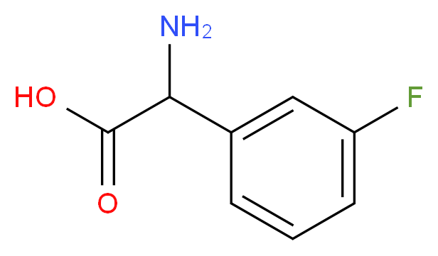 2-amino-2-(3-fluorophenyl)acetic acid_Molecular_structure_CAS_)