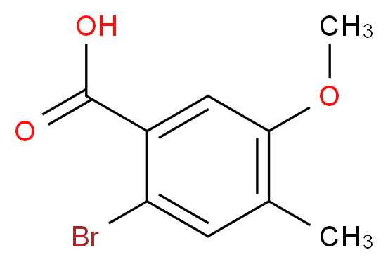 2-Bromo-5-methoxy-4-methylbenzoic acid_Molecular_structure_CAS_61809-40-3)