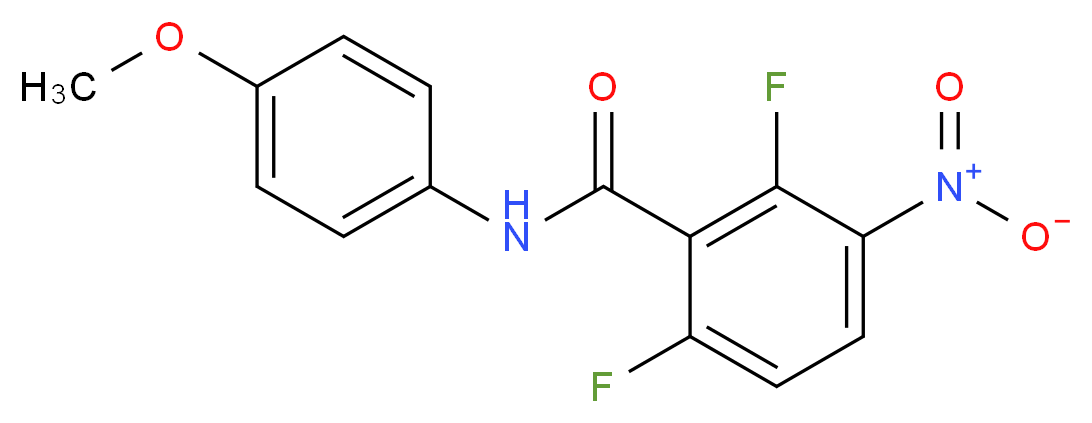 2,6-difluoro-N-(4-methoxyphenyl)-3-nitrobenzamide_Molecular_structure_CAS_)