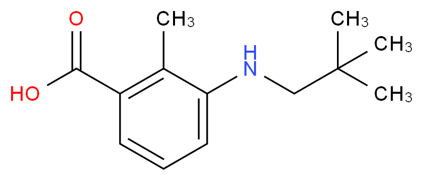 3-[(2,2-dimethylpropyl)amino]-2-methylbenzoic acid_Molecular_structure_CAS_)