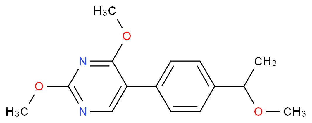 2,4-dimethoxy-5-[4-(1-methoxyethyl)phenyl]pyrimidine_Molecular_structure_CAS_)