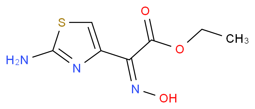 2-(2-Aminothiazole-4-yl)-2-hydroxyiminoacetate_Molecular_structure_CAS_64485-82-1)