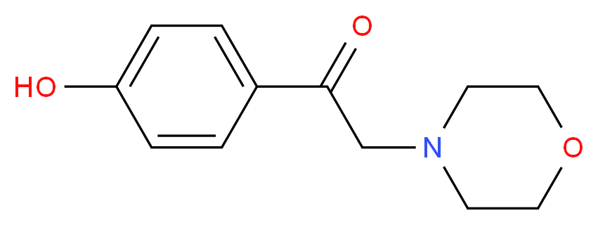 1-(4-hydroxyphenyl)-2-(4-morpholinyl)ethanone hydrobromide_Molecular_structure_CAS_777795-74-1)
