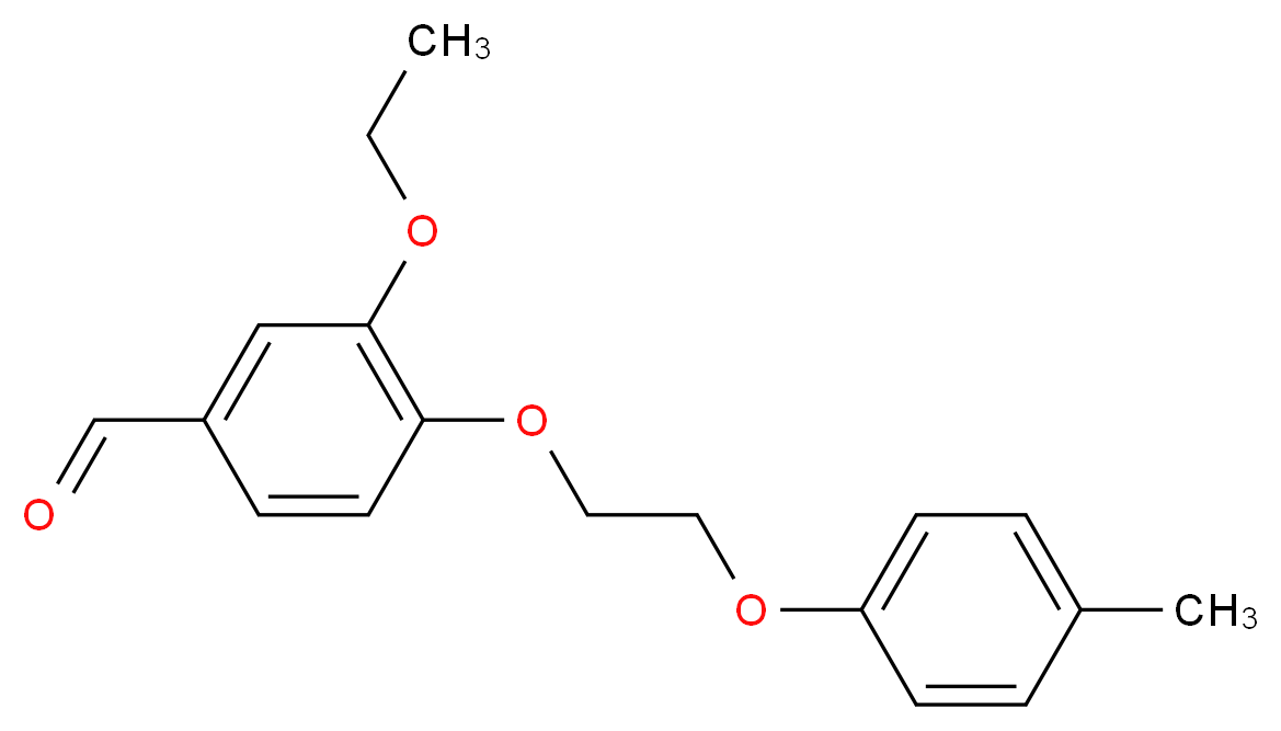 3-Ethoxy-4-(2-p-tolyloxy-ethoxy)-benzaldehyde_Molecular_structure_CAS_)