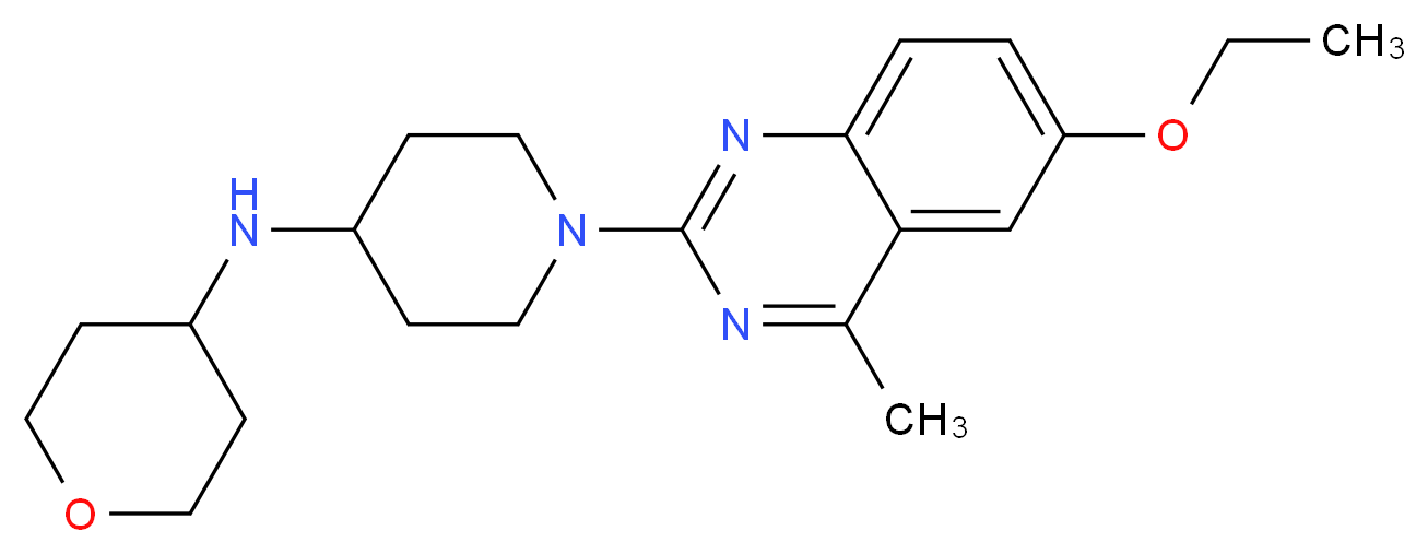 1-(6-ethoxy-4-methyl-2-quinazolinyl)-N-(tetrahydro-2H-pyran-4-yl)-4-piperidinamine_Molecular_structure_CAS_)
