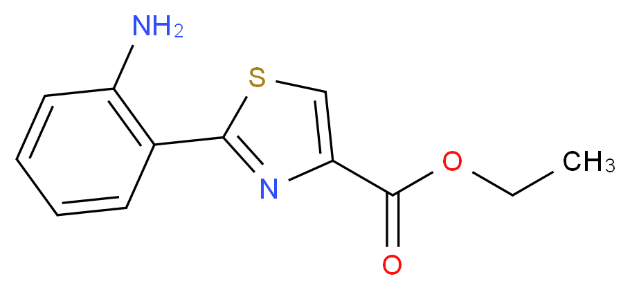 2-(2-AMINO-PHENYL)-THIAZOLE 4-CARBOXYLIC ACID ETHYL ESTER_Molecular_structure_CAS_658076-43-8)