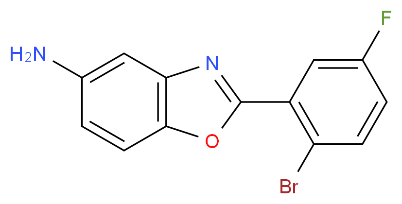 2-(2-bromo-5-fluorophenyl)-1,3-benzoxazol-5-amine_Molecular_structure_CAS_1016507-27-9)