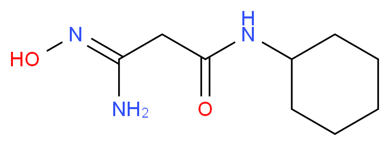 N-Cyclohexyl-2-(N-hydroxycarbamimidoyl)-acetamide_Molecular_structure_CAS_)