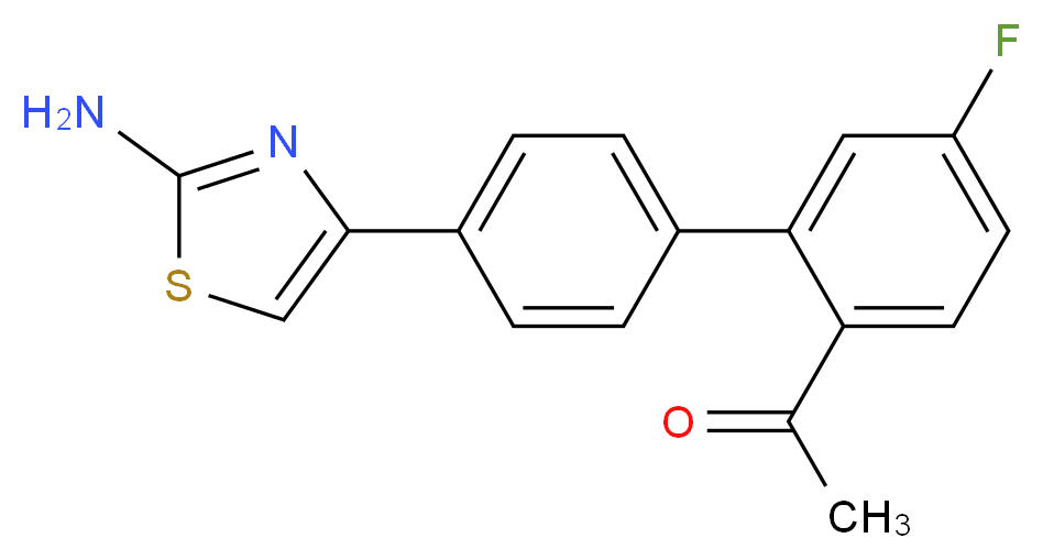 1-[4'-(2-amino-1,3-thiazol-4-yl)-5-fluorobiphenyl-2-yl]ethanone_Molecular_structure_CAS_)
