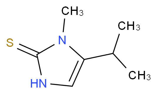 1-methyl-5-(propan-2-yl)-2,3-dihydro-1H-imidazole-2-thione_Molecular_structure_CAS_)