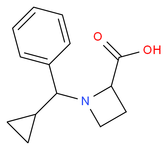 1-[Cyclopropyl(phenyl)methyl]-2-azetidinecarboxylic acid_Molecular_structure_CAS_)