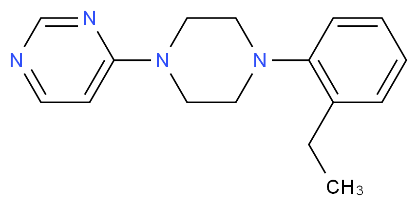 4-[4-(2-ethylphenyl)piperazin-1-yl]pyrimidine_Molecular_structure_CAS_)
