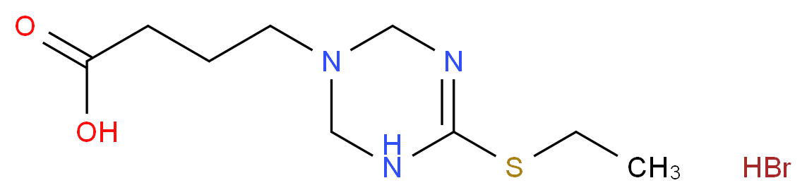 4-(4-Ethylsulfanyl-3,6-dihydro-2H-[1,3,5]triazin-1-yl)butyric acid hydrobromide_Molecular_structure_CAS_)