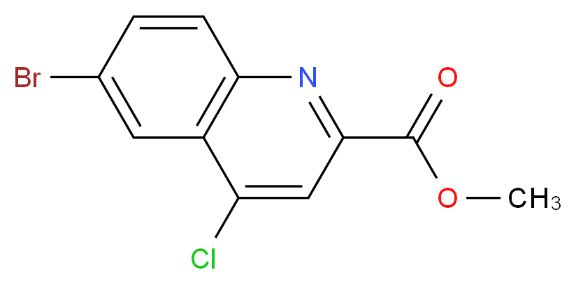 methyl 6-bromo-4-chloroquinoline-2-carboxylate_Molecular_structure_CAS_)