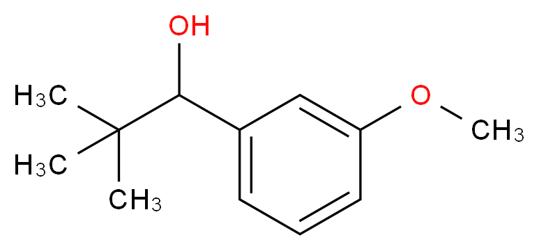 1-(3-methoxyphenyl)-2,2-dimethylpropan-1-ol_Molecular_structure_CAS_)