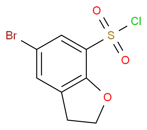 5-Bromo-2,3-dihydrobenzo[b]furan-7-sulfonyl chloride_Molecular_structure_CAS_690632-00-9)
