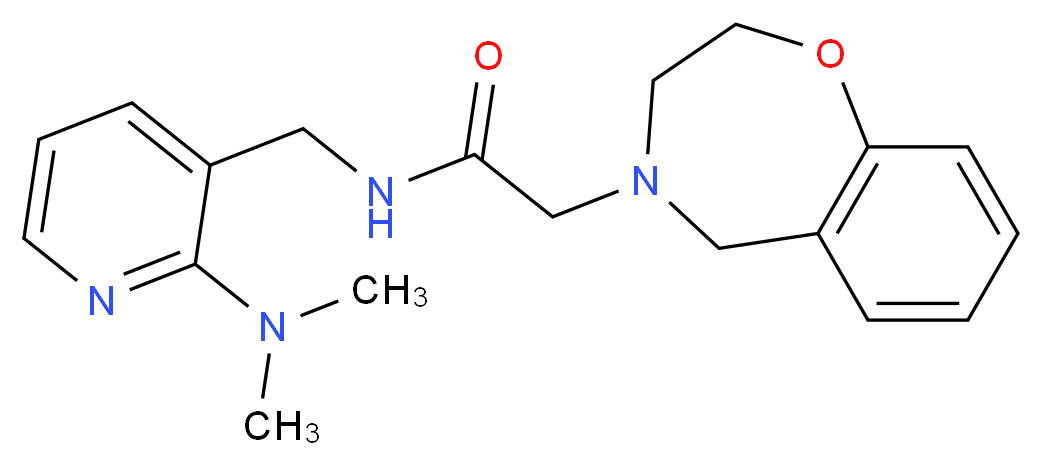 2-(2,3-dihydro-1,4-benzoxazepin-4(5H)-yl)-N-{[2-(dimethylamino)-3-pyridinyl]methyl}acetamide_Molecular_structure_CAS_)