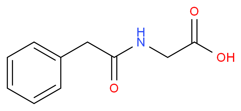 2-[(2-Phenylacetyl)amino]acetic acid_Molecular_structure_CAS_)