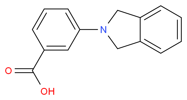 3-(1,3-dihydro-2H-isoindol-2-yl)benzoic acid_Molecular_structure_CAS_130373-81-8)