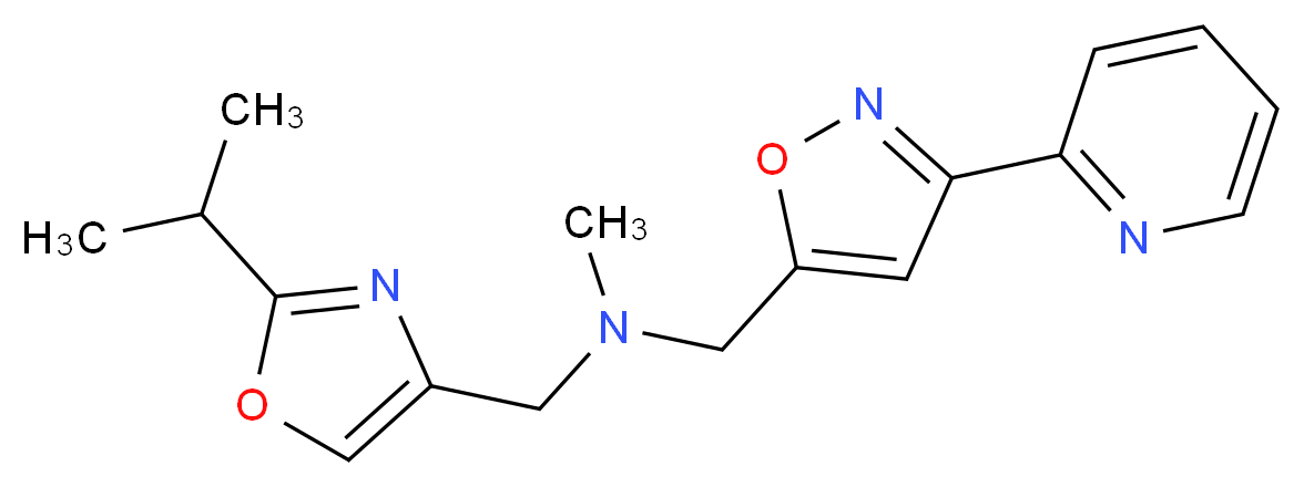 1-(2-isopropyl-1,3-oxazol-4-yl)-N-methyl-N-[(3-pyridin-2-ylisoxazol-5-yl)methyl]methanamine_Molecular_structure_CAS_)