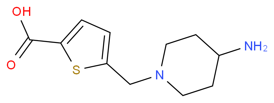 5-[(4-aminopiperidin-1-yl)methyl]thiophene-2-carboxylic acid_Molecular_structure_CAS_)