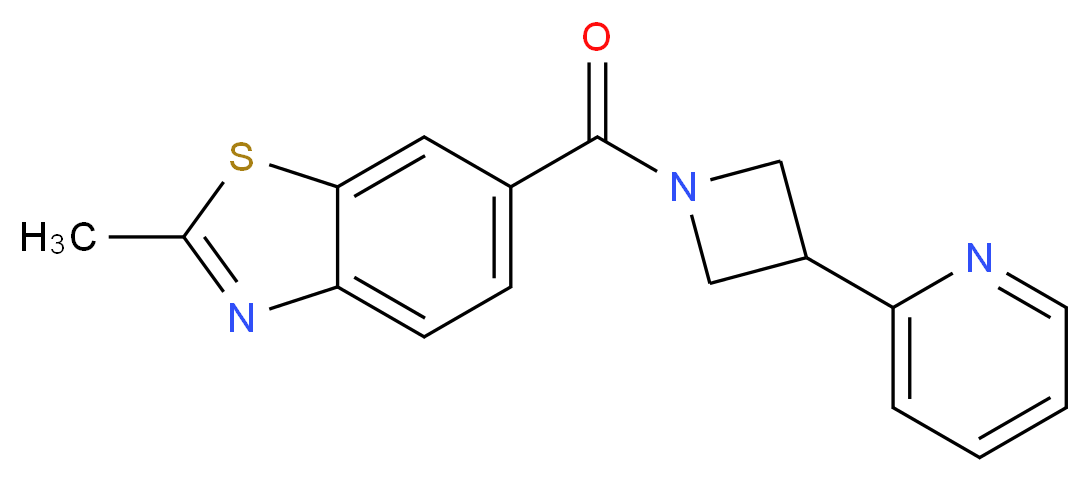 2-methyl-6-[(3-pyridin-2-ylazetidin-1-yl)carbonyl]-1,3-benzothiazole_Molecular_structure_CAS_)