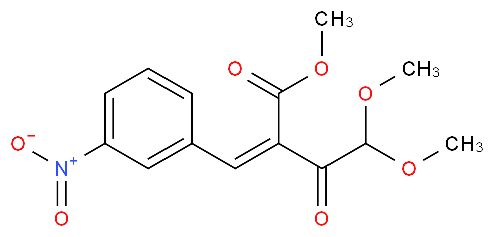 Methyl-4,4-dimethoxy-2-(3-nitrobenzylidene)-acetoacetate_Molecular_structure_CAS_67448-15-1)