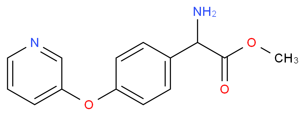 METHYL 2-AMINO-2-(4-(PYRIDIN-3-YLOXY)PHENYL)ACETATE_Molecular_structure_CAS_)