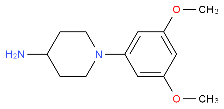 1-(3,5-dimethoxyphenyl)piperidin-4-amine_Molecular_structure_CAS_)