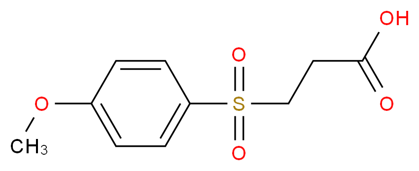 3-[(4-methoxyphenyl)sulfonyl]propanoic acid_Molecular_structure_CAS_91062-23-6)