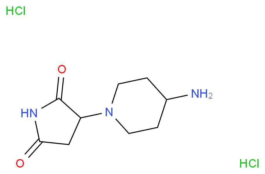 3-(4-aminopiperidin-1-yl)pyrrolidine-2,5-dione dihydrochloride_Molecular_structure_CAS_)