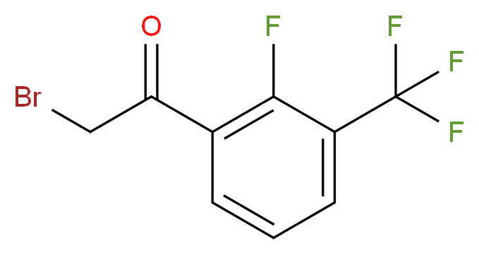 2-Fluoro-3-(trifluoromethyl)phenacyl bromide_Molecular_structure_CAS_)
