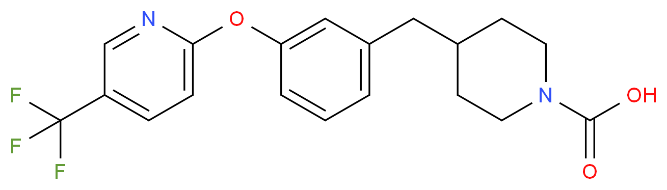 4-(3-{[5-(trifluoromethyl)pyridin-2-yl]oxy}benzyl)piperidine-1-carboxylic acid_Molecular_structure_CAS_)