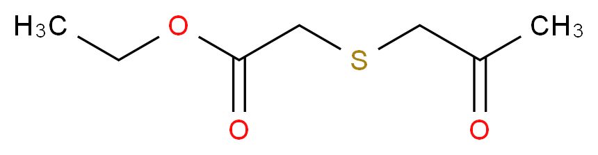 ethyl 2-[(2-oxopropyl)thio]acetate_Molecular_structure_CAS_64878-05-3)