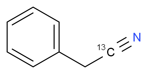 Benzyl cyanide-(cyano-13C)_Molecular_structure_CAS_83552-81-2)