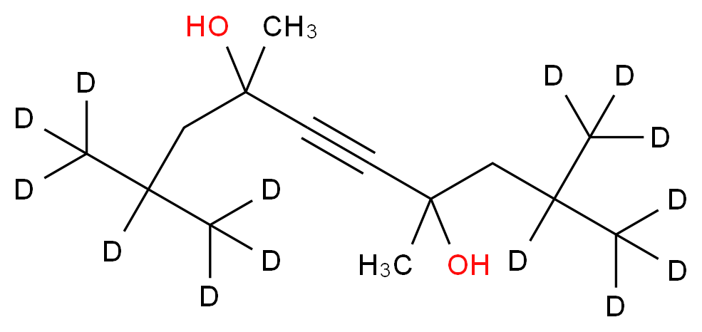2,4,7,9-Tetramethyl-5-decyne-4,7-diol-d14_Molecular_structure_CAS_)