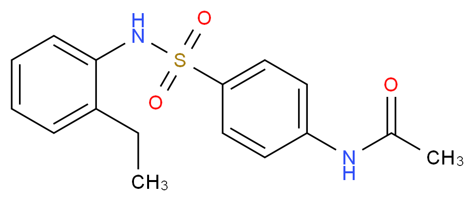 4'-(2-Ethylphenylsulfamoyl)acetanilide_Molecular_structure_CAS_)