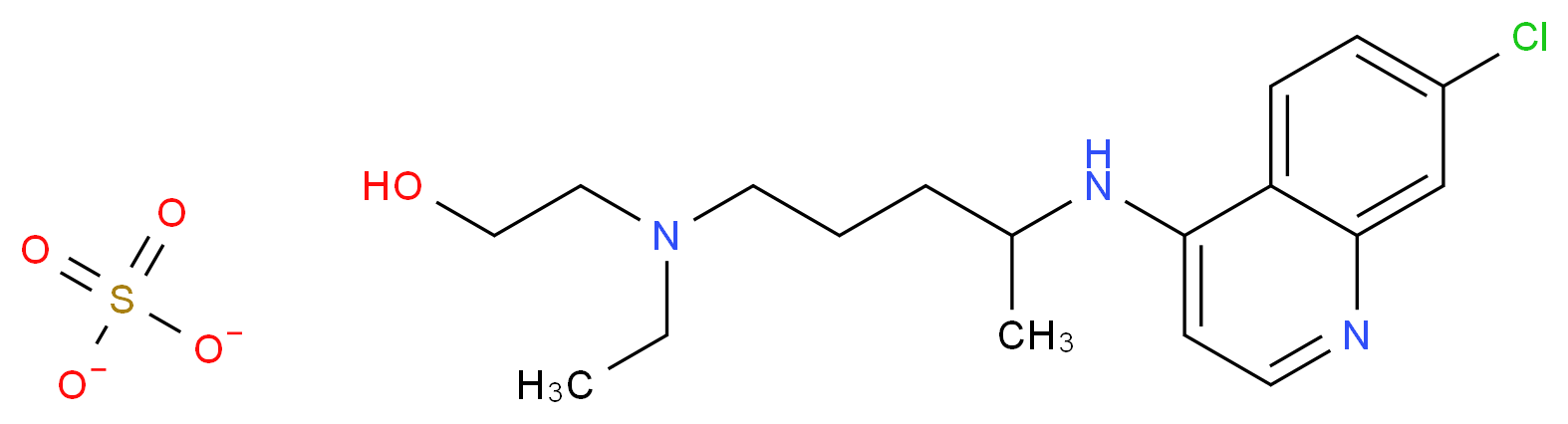 2-((4-((7-Chloroquinolin-4-yl)aMino)pentyl)(ethyl)aMino)ethanol sulfate_Molecular_structure_CAS_747-36-4)