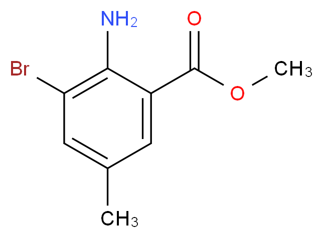 methyl 2-amino-3-bromo-5-methylbenzoate_Molecular_structure_CAS_206551-32-8)